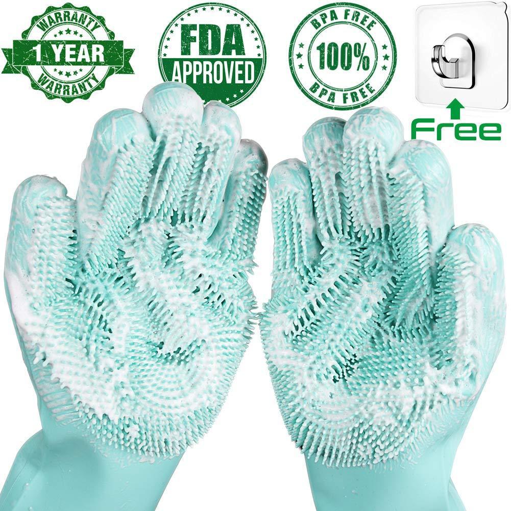 Multifunction Magic Silicone Dish Washing Gloves - Blissful Bundle