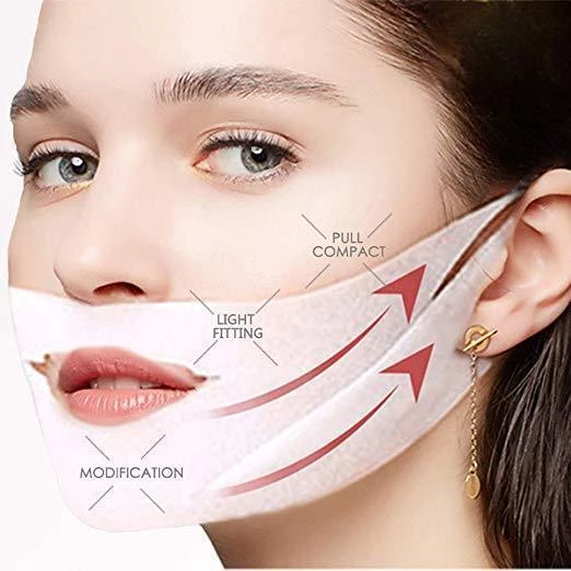 Ear Hook V-shaped Reusable Face Mask - Blissful Bundle