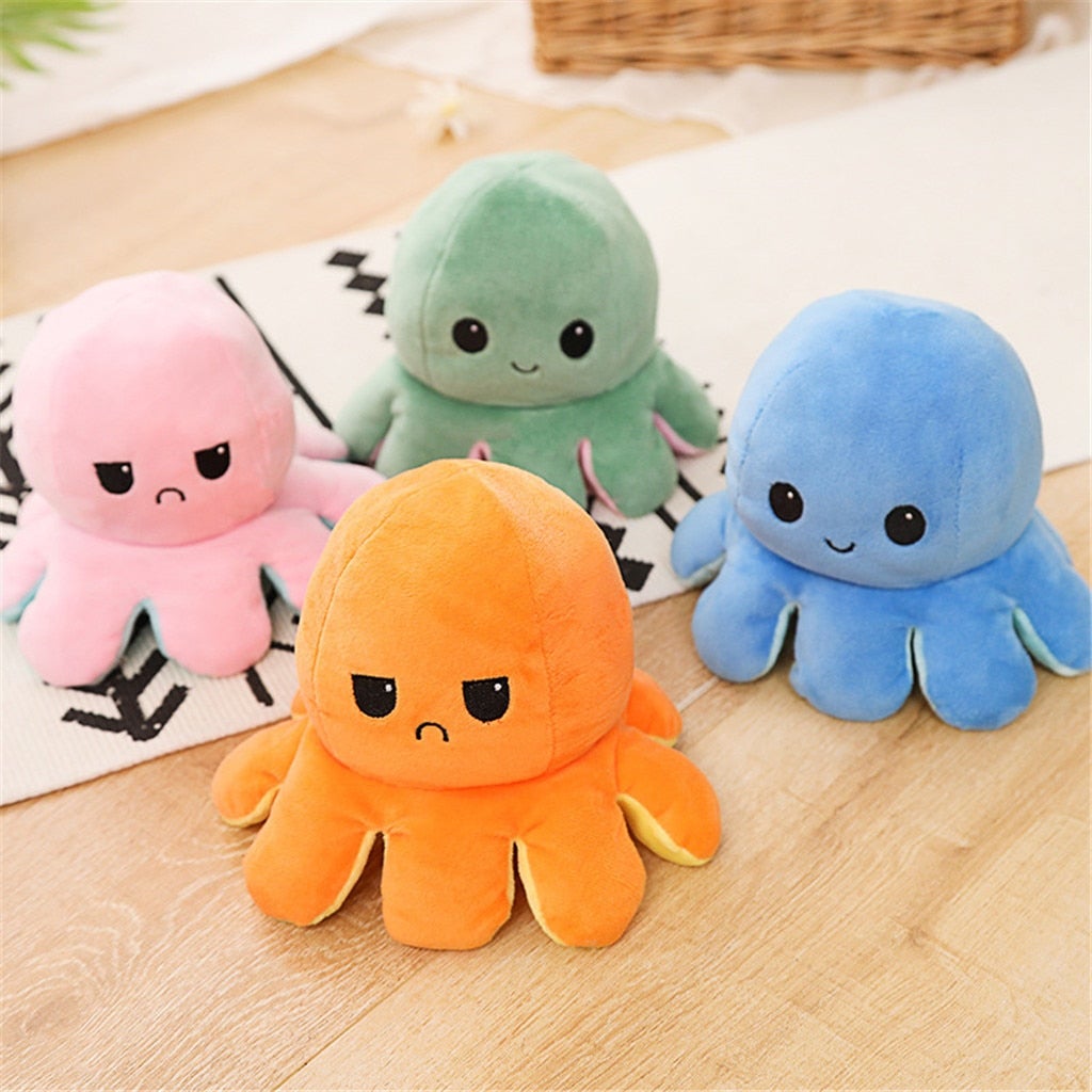 Double Sided Flip Octopus Plush Toy - Blissful Bundle