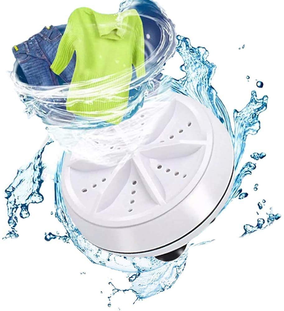 2 in 1 Portable Mini Ultrasonic Washing Machine - Blissful Bundle