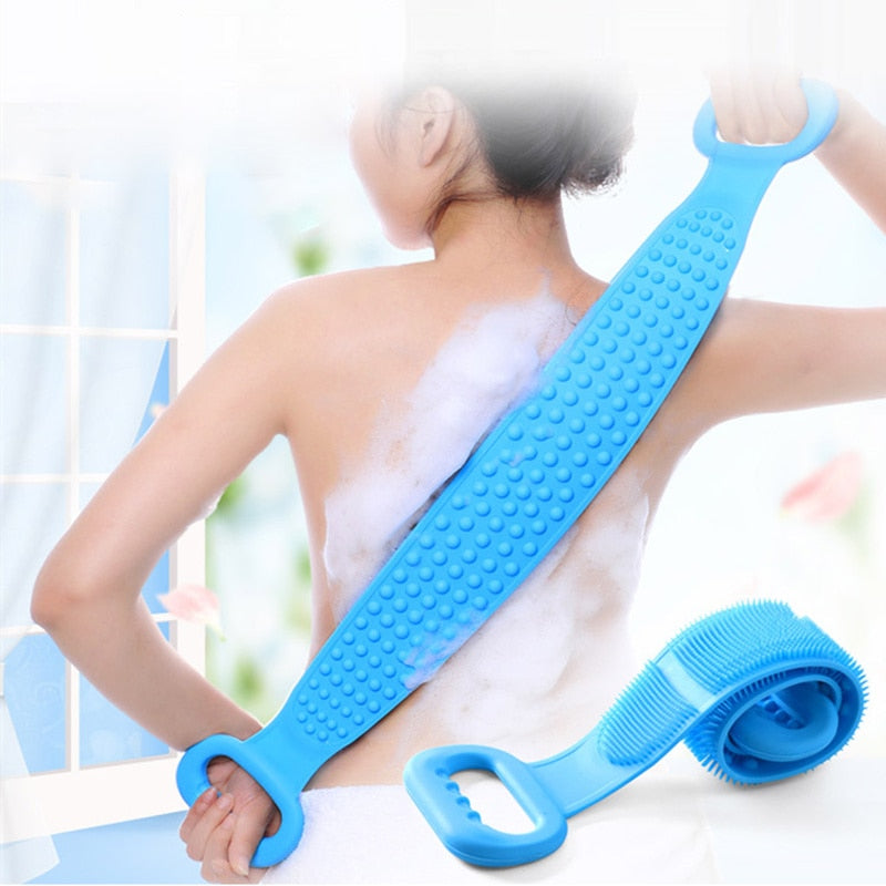 Magic Silicone Bath Brush Back Belt - Blissful Bundle