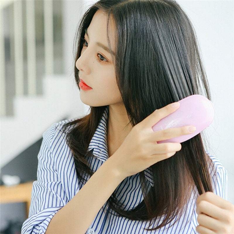 Portable Electric Ionic Styling Hairbrush - Blissful Bundle