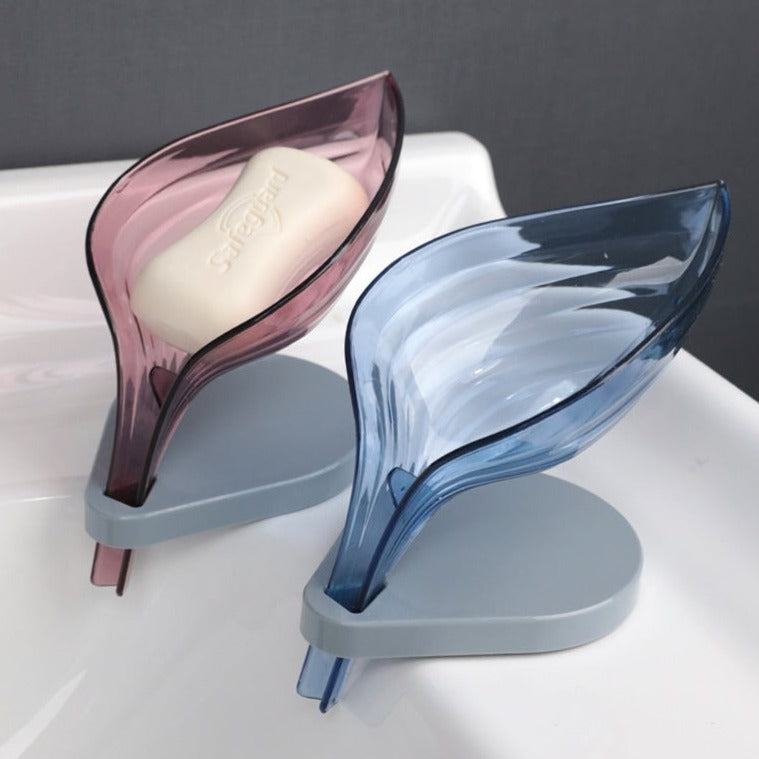 Leaf Shape Bathroom Soap Holder Case - Blissful Bundle
