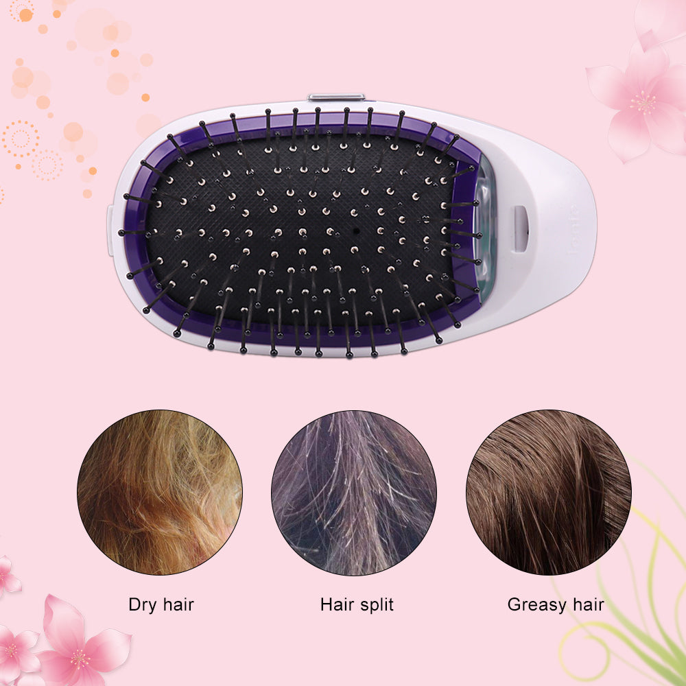 Portable Electric Ionic Styling Hairbrush - Blissful Bundle