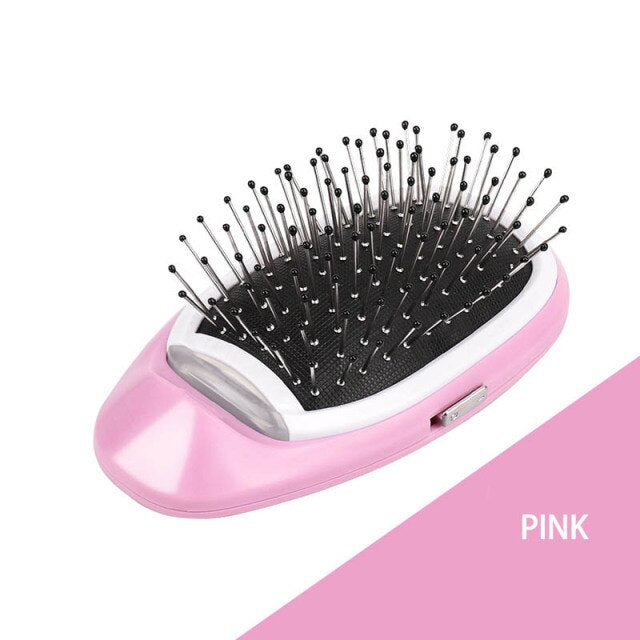 Portable Electric Ionic Styling Hairbrush - Blissful Bundle
