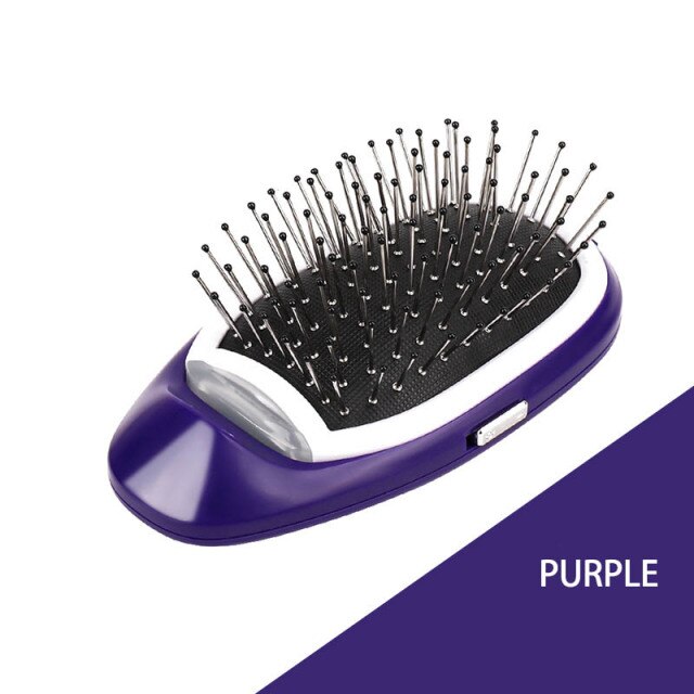 Portable Electric Ionic Styling Hairbrush - Blissful Bundle