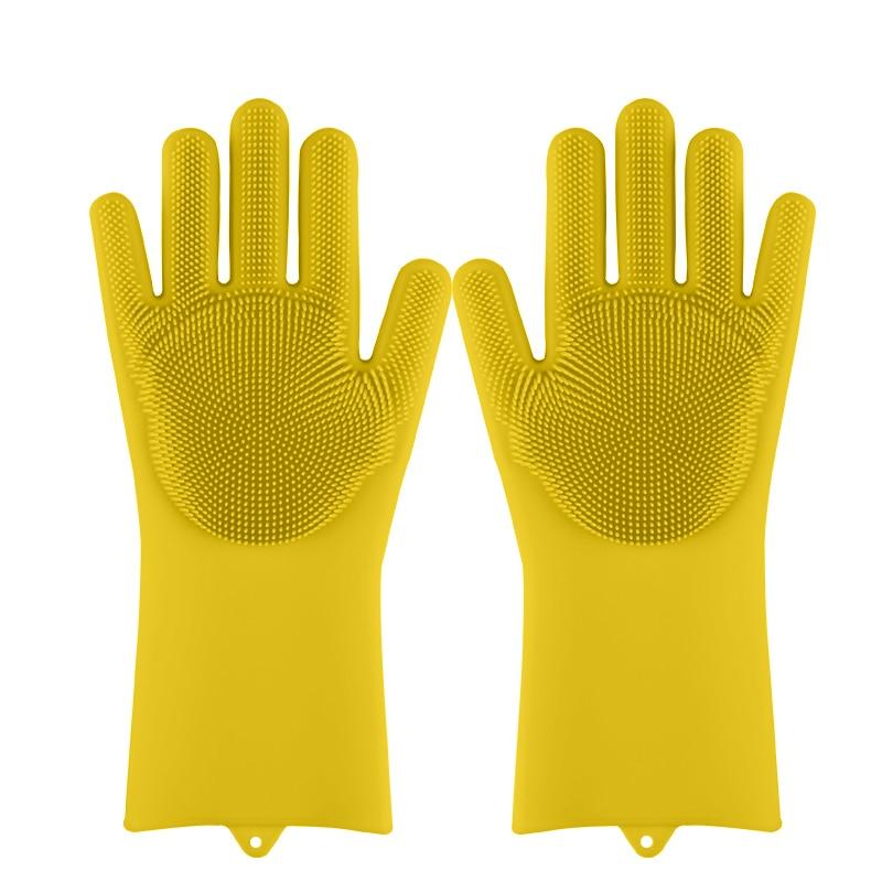 Multifunction Magic Silicone Dish Washing Gloves - Blissful Bundle