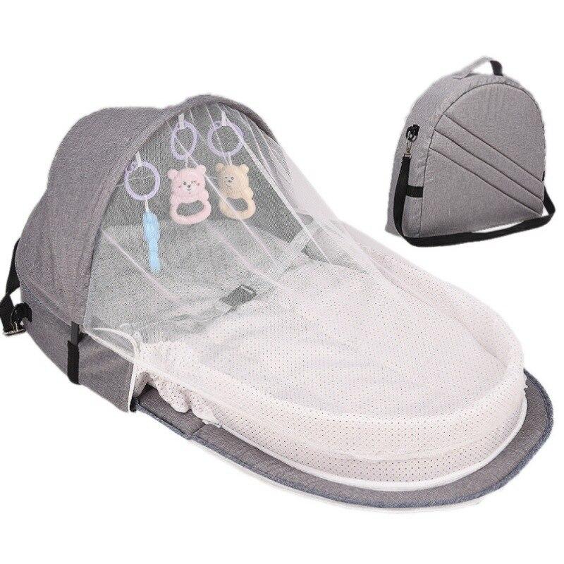 Multipurpose Foldable Baby Bed with Mosquito Net - Blissful Bundle
