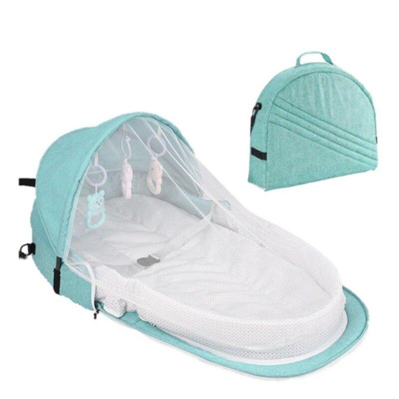 Multipurpose Foldable Baby Bed with Mosquito Net - Blissful Bundle