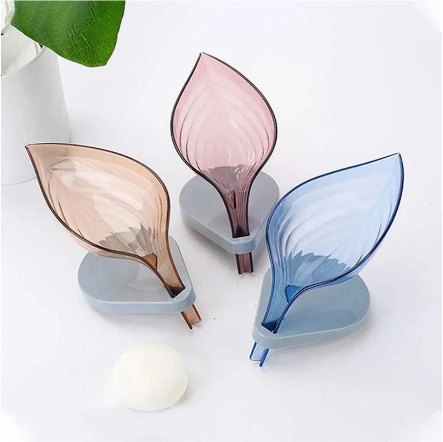 Leaf Shape Bathroom Soap Holder Case - Blissful Bundle