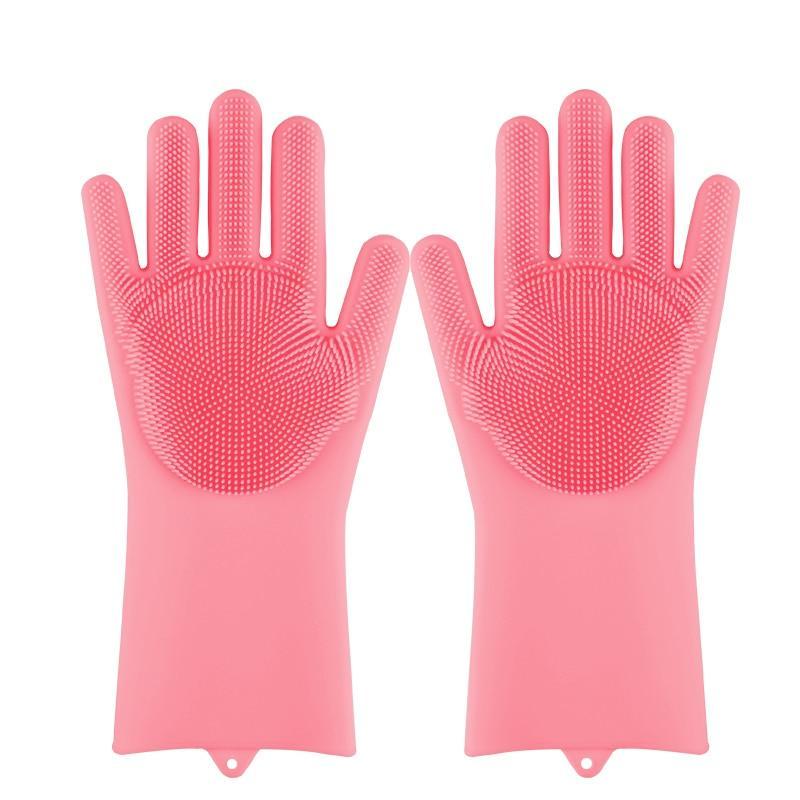 Multifunction Magic Silicone Dish Washing Gloves - Blissful Bundle