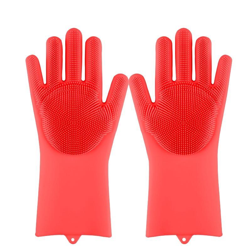 Multifunction Magic Silicone Dish Washing Gloves - Blissful Bundle