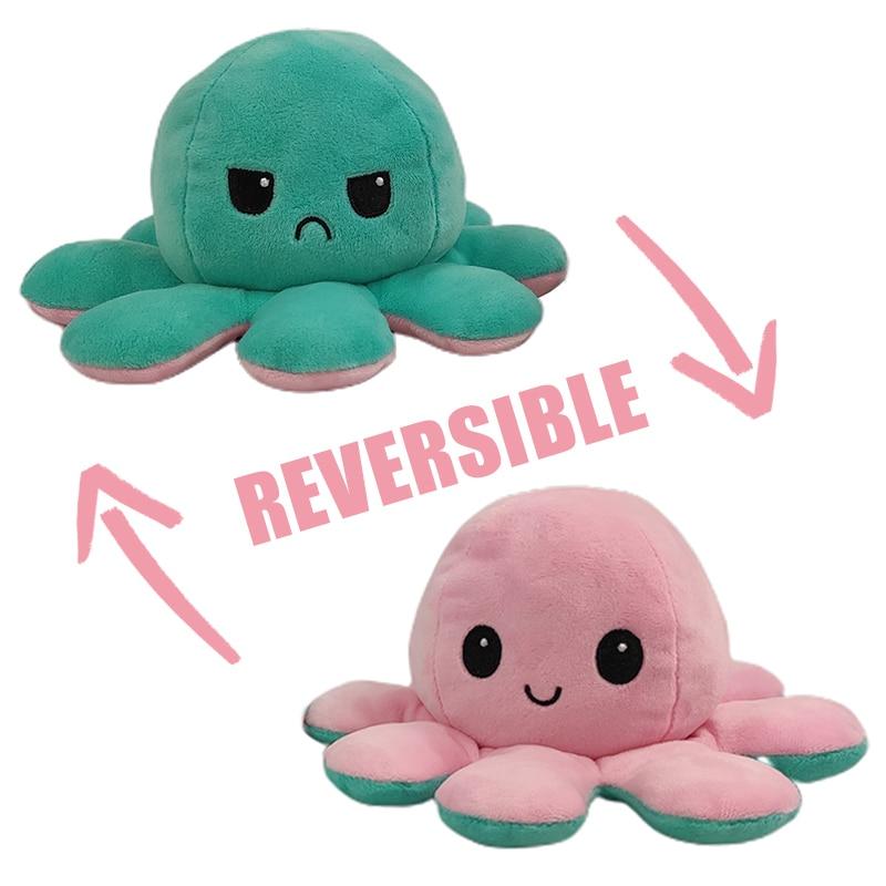 Double Sided Flip Octopus Plush Toy - Blissful Bundle