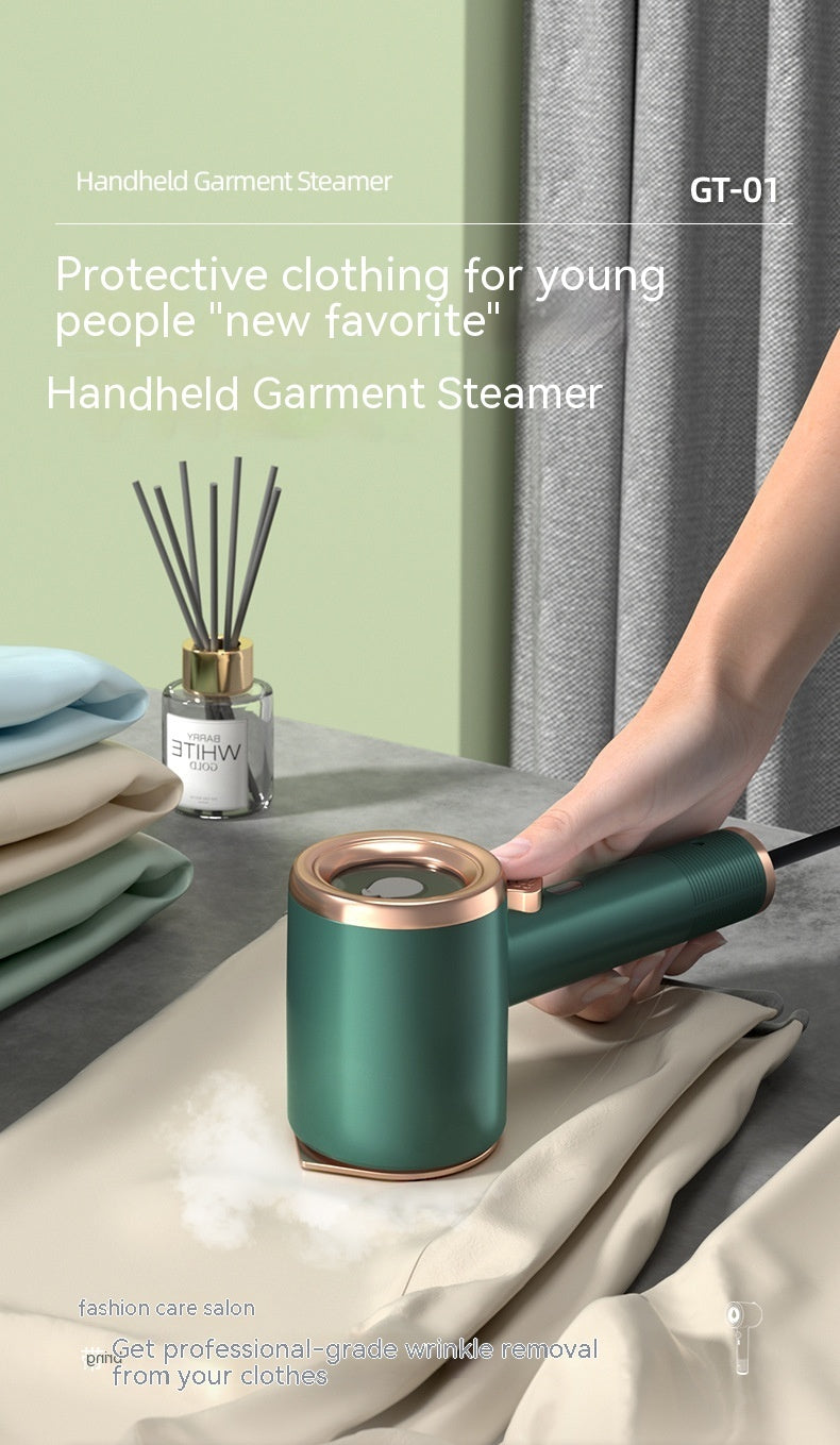 Mini Handheld Fabric Steamer for Clothes – Portable Travel Steamer &amp; Vertical Iron - Blissful Bundle