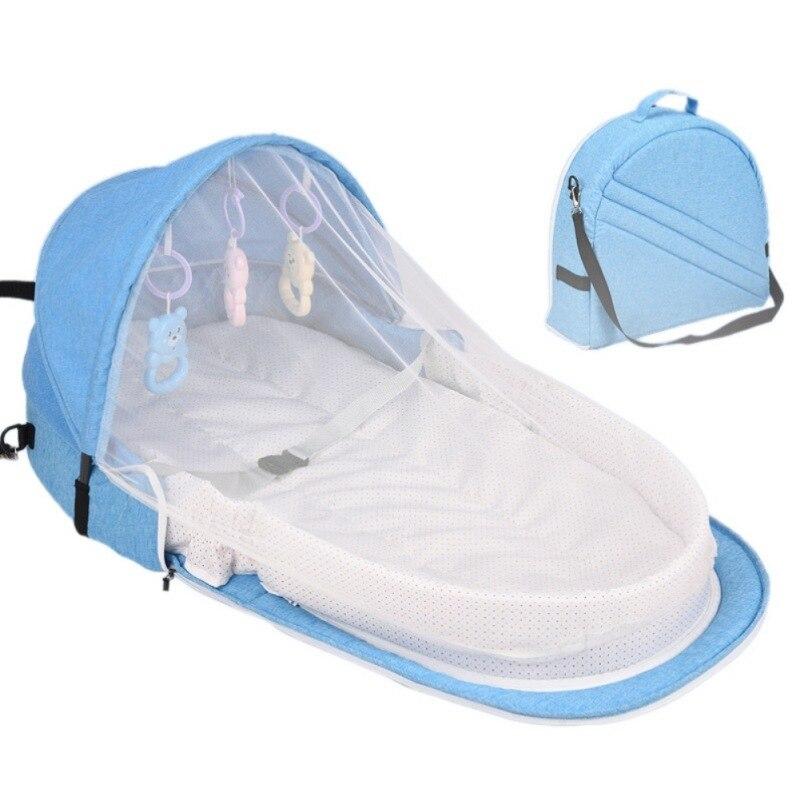 Multipurpose Foldable Baby Bed with Mosquito Net - Blissful Bundle
