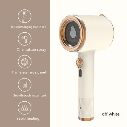 Mini Handheld Fabric Steamer for Clothes – Portable Travel Steamer &amp; Vertical Iron - Blissful Bundle