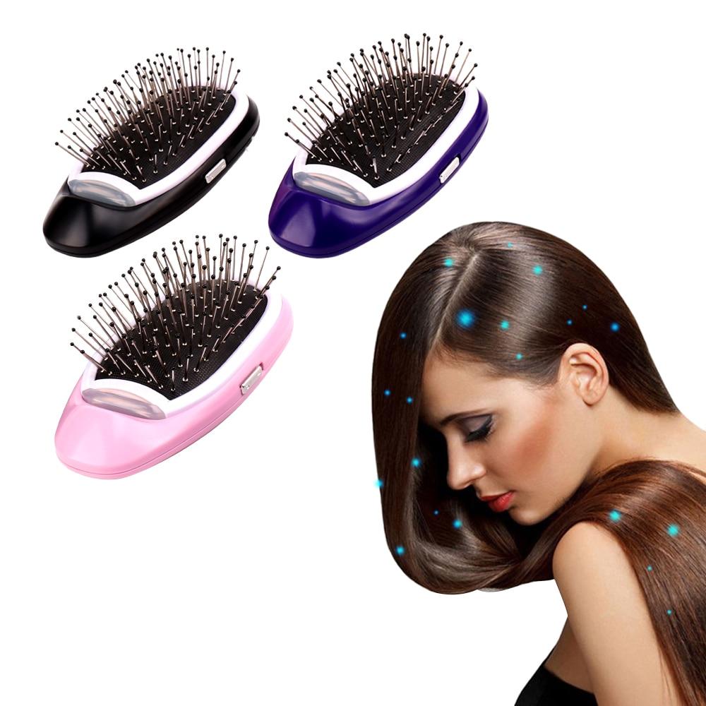 Portable Electric Ionic Styling Hairbrush - Blissful Bundle